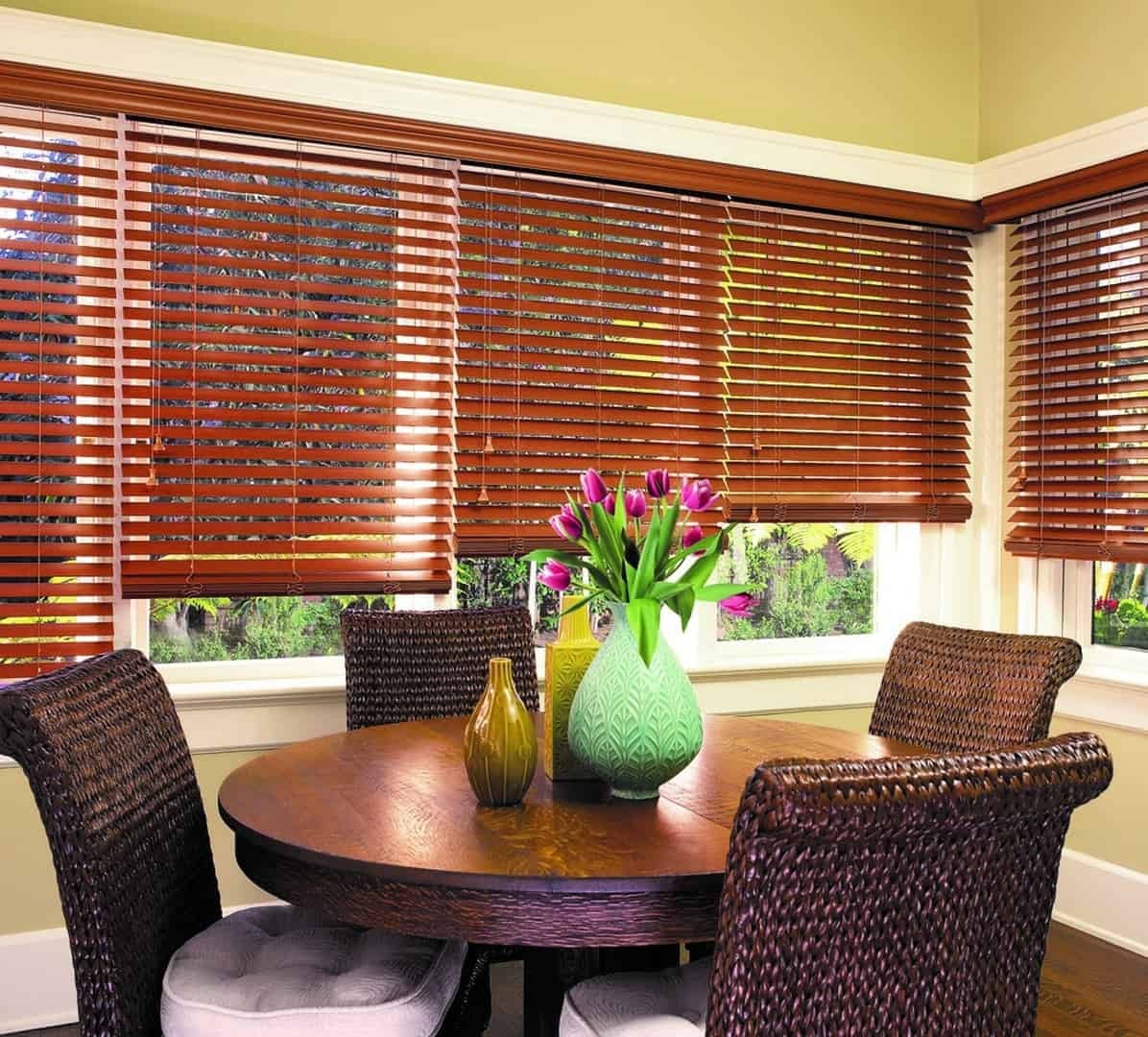 Autumn Blind Options for Homes Near Anaheim, California (CA), for light control, privacy, and warm tones. 