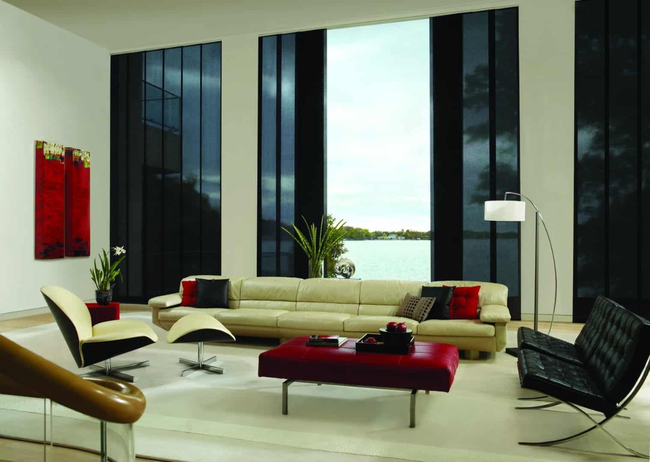 Custom Vertical Window Treatments for Homes in Irvine, California (CA) like Skyline Gliding Window Panels