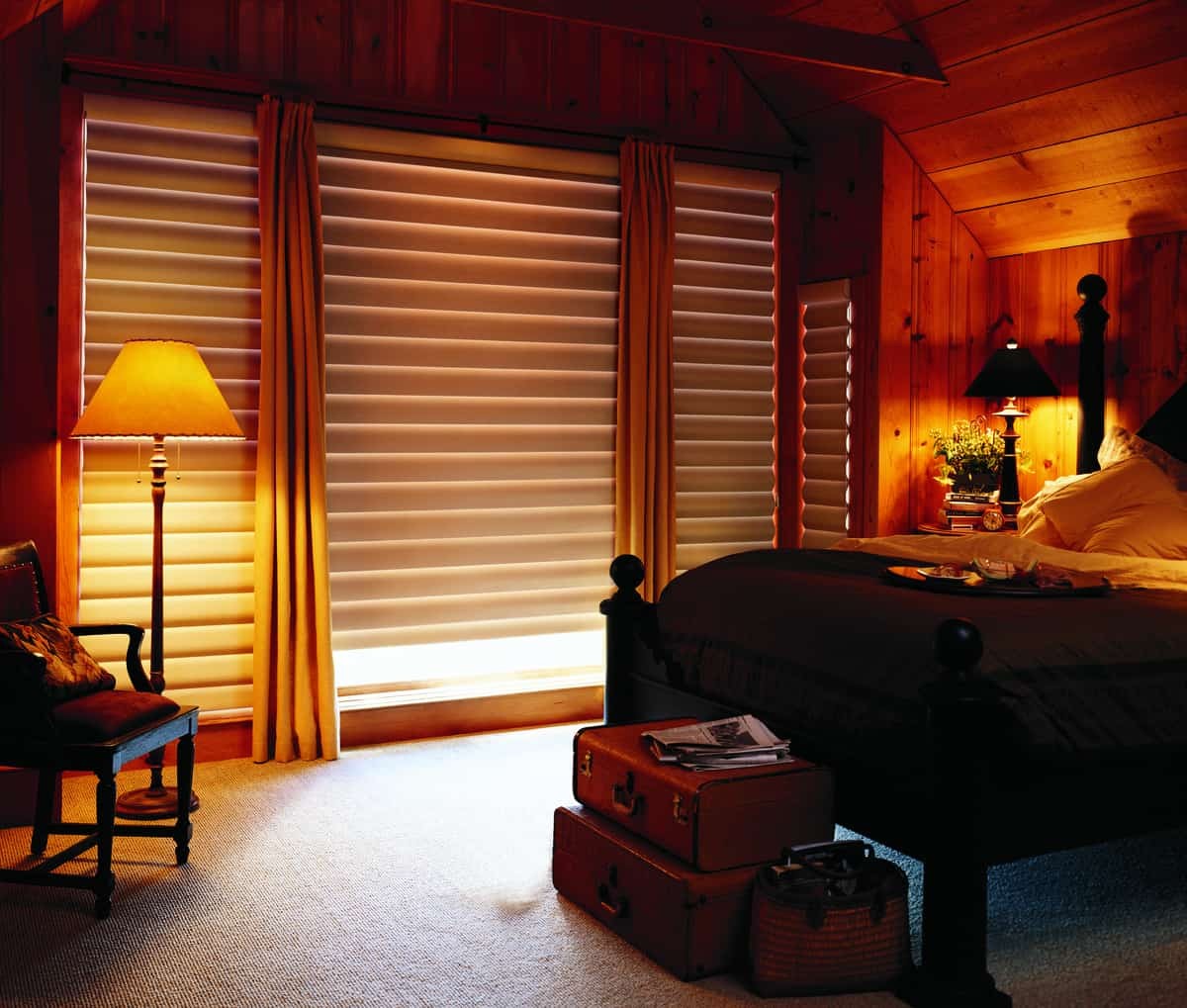 Hunter Douglas Pirouette® Window Shades Anaheim, California (CA) blackout shades, blackout blinds, blackout curtains