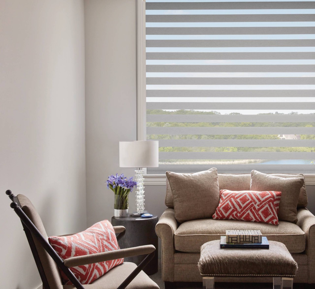 Hunter Douglas Designer Banded Shades near Anaheim and Rancho Santa Margarita, California (CA)